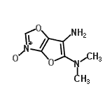 CAS 登录号：897938-33-9， N<sup>5</sup>,N<sup>5</sup>-二甲基呋喃并[2,3-d][1,3]恶唑-5,6-二胺3-氧化物