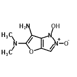 CAS 登录号：897938-79-3， 6-氨基-5-(二甲基氨基)-1H-呋喃并[3,2-c]吡唑-1-醇2-氧化物
