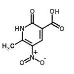 CAS 登录号:89795-73-3, 6-甲基-5-硝基-2-氧代-1,2-二氢-3-吡啶羧酸