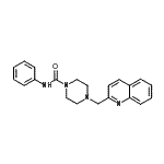 CAS 登录号:898235-65-9, N-苯基-4-(2-喹啉基甲基)-1-哌嗪甲酰胺
