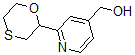 CAS 登录号：898289-25-3， 2-(4-硫代吗啉基)-4-吡啶甲醇
