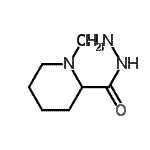 CAS 登录号：89856-16-6， 1-甲基-2-哌啶甲酰肼