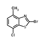 CAS 登录号：898748-08-8， 2-溴-7-氯-4-甲基-1,3-苯并噻唑