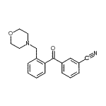 CAS 登录号：898750-08-8， 3-[2-(4-吗啉基甲基)苯甲酰基]苯甲腈