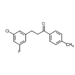 CAS # 898750-10-2, 3-(3-氯-5-氟苯基)-1-(4-甲基苯基)-1-丙酮