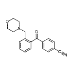 CAS 登录号：898750-11-3， 4-[2-(4-吗啉基甲基)苯甲酰基]苯甲腈