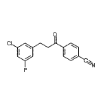 CAS # 898750-28-2, 4-[3-(3-氯-5-氟苯基)丙酰]苯甲腈