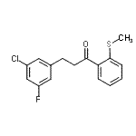 CAS#: 898750-40-8, 3-(3-Chloro-5-fluorophenyl)-1-[2-(methylsulfanyl)phenyl]-1-propanone