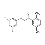CAS 登录号：898750-70-4， 3-(3-氯-5-氟苯基)-1-(2,5-二甲基苯基)-1-丙酮