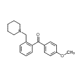 CAS 登录号：898751-80-9， (4-甲氧基苯基)[2-(1-哌啶基甲基)苯基]甲酮