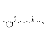CAS 登录号：898752-18-6， 乙基7-(3-氯苯基)-7-氧代庚酸酯