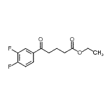 CAS 登录号：898752-24-4， 乙基5-(3,4-二氟苯基)-5-氧代戊酸酯