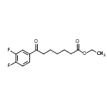 CAS 登录号：898752-28-8， 乙基7-(3,4-二氟苯基)-7-氧代庚酸酯