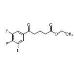 CAS 登录号：898752-52-8， 乙基5-氧代-5-(3,4,5-三氟苯基)戊酸酯
