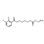 CAS 登录号：898753-04-3， 乙基8-(2,3-二氟苯基)-8-氧代辛酸酯