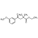 CAS 登录号：898753-53-2， 乙基4-(3-甲氧基苯基)-2,2-二甲基-4-氧代丁酸酯