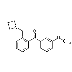CAS 登录号：898754-38-6， [2-(1-氮杂环丁基甲基)苯基](3-甲氧基苯基)甲酮