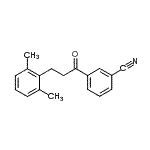 CAS 登录号：898754-43-3， 3-[3-(2,6-二甲基苯基)丙酰]苯甲腈