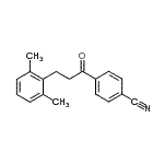 CAS 登录号：898754-46-6， 4-[3-(2,6-二甲基苯基)丙酰]苯甲腈