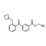 CAS 登录号：898754-56-8， 乙基3-[2-(1-氮杂环丁基甲基)苯甲酰基]苯甲酸酯