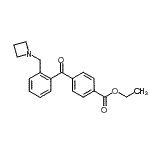 CAS 登录号：898754-59-1， 乙基4-[2-(1-氮杂环丁基甲基)苯甲酰基]苯甲酸酯