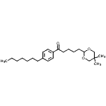 CAS 登录号：898755-54-9， 5-(5,5-二甲基-1,3-二恶烷-2-基)-1-(4-庚基苯基)-1-戊酮
