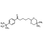 CAS 登录号：898755-70-9， 5-(5,5-二甲基-1,3-二恶烷-2-基)-1-[4-(2-甲基-2-丙基)苯基]-1-戊酮