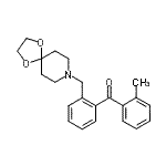 CAS 登录号：898755-72-1， [2-(1,4-二氧杂-8-氮杂螺[4.5]癸-8-基甲基)苯基](2-甲基苯基)甲酮
