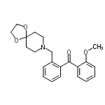 CAS 登录号：898755-79-8， [2-(1,4-二氧杂-8-氮杂螺[4.5]癸-8-基甲基)苯基](2-甲氧基苯基)甲酮