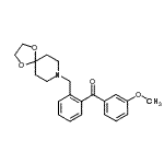 CAS 登录号：898755-80-1， [2-(1,4-二氧杂-8-氮杂螺[4.5]癸-8-基甲基)苯基](3-甲氧基苯基)甲酮