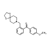 CAS 登录号：898755-82-3， [2-(1,4-二氧杂-8-氮杂螺[4.5]癸-8-基甲基)苯基](4-甲氧基苯基)甲酮
