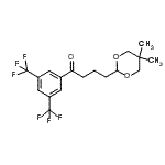 CAS 登录号：898755-91-4， 1-[3,5-二(三氟甲基)苯基]-4-(5,5-二甲基-1,3-二恶烷-2-基)-1-丁酮