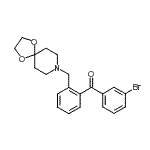 CAS 登录号：898755-97-0， (3-溴苯基)[2-(1,4-二氧杂-8-氮杂螺[4.5]癸-8-基甲基)苯基]甲酮