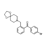 CAS 登录号：898755-99-2， (4-溴苯基)[2-(1,4-二氧杂-8-氮杂螺[4.5]癸-8-基甲基)苯基]甲酮