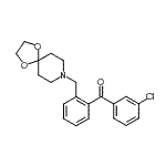 CAS 登录号：898756-00-8， (3-氯苯基)[2-(1,4-二氧杂-8-氮杂螺[4.5]癸-8-基甲基)苯基]甲酮