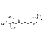 CAS 登录号：898756-01-9， 1-(2,3-二甲氧基苯基)-4-(5,5-二甲基-1,3-二恶烷-2-基)-1-丁酮