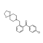 CAS 登录号：898756-02-0， (4-氯苯基)[2-(1,4-二氧杂-8-氮杂螺[4.5]癸-8-基甲基)苯基]甲酮