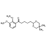 CAS 登录号：898756-03-1， 1-(2,3-二甲氧基苯基)-5-(5,5-二甲基-1,3-二恶烷-2-基)-1-戊酮