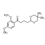 CAS 登录号：898756-06-4， 1-(2,4-二甲氧基苯基)-4-(5,5-二甲基-1,3-二恶烷-2-基)-1-丁酮