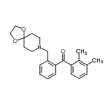 CAS 登录号：898756-07-5， (2,3-二甲基苯基)[2-(1,4-二氧杂-8-氮杂螺[4.5]癸-8-基甲基)苯基]甲酮
