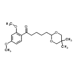 CAS 登录号：898756-08-6， 1-(2,4-二甲氧基苯基)-5-(5,5-二甲基-1,3-二恶烷-2-基)-1-戊酮