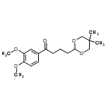 CAS 登录号：898756-16-6， 1-(3,4-二甲氧基苯基)-4-(5,5-二甲基-1,3-二恶烷-2-基)-1-丁酮