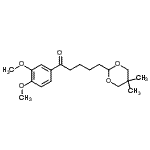 CAS 登录号：898756-18-8， 1-(3,4-二甲氧基苯基)-5-(5,5-二甲基-1,3-二恶烷-2-基)-1-戊酮
