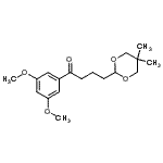 CAS 登录号：898756-21-3， 1-(3,5-二甲氧基苯基)-4-(5,5-二甲基-1,3-二恶烷-2-基)-1-丁酮