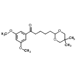 CAS 登录号：898756-23-5， 1-(3,5-二甲氧基苯基)-5-(5,5-二甲基-1,3-二恶烷-2-基)-1-戊酮