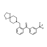 CAS 登录号：898756-30-4， [2-(1,4-二氧杂-8-氮杂螺[4.5]癸-8-基甲基)苯基][3-(三氟甲基)苯基]甲酮