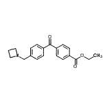 CAS 登录号：898756-31-5， 乙基4-[4-(1-氮杂环丁基甲基)苯甲酰基]苯甲酸酯