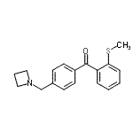 CAS 登录号：898756-34-8， [4-(1-氮杂环丁基甲基)苯基][2-(甲硫基)苯基]甲酮