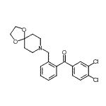CAS 登录号：898756-57-5， (3,4-二氯苯基)[2-(1,4-二氧杂-8-氮杂螺[4.5]癸-8-基甲基)苯基]甲酮