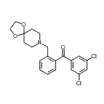 CAS 登录号：898756-60-0， (3,5-二氯苯基)[2-(1,4-二氧杂-8-氮杂螺[4.5]癸-8-基甲基)苯基]甲酮